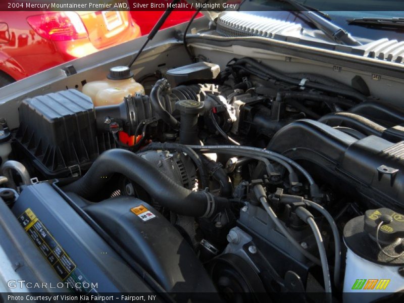 Silver Birch Metallic / Midnight Grey 2004 Mercury Mountaineer Premier AWD