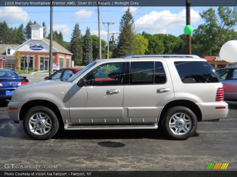 Silver Birch Metallic / Midnight Grey 2004 Mercury Mountaineer Premier AWD