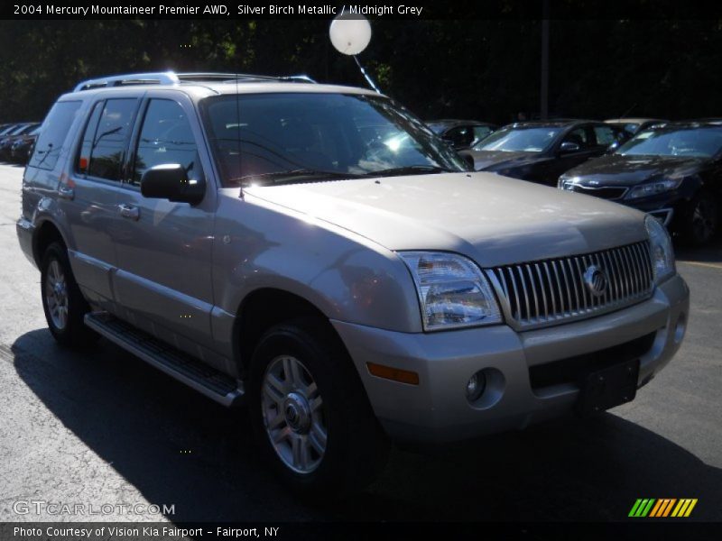 Silver Birch Metallic / Midnight Grey 2004 Mercury Mountaineer Premier AWD