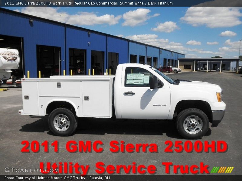 Summit White / Dark Titanium 2011 GMC Sierra 2500HD Work Truck Regular Cab Commercial
