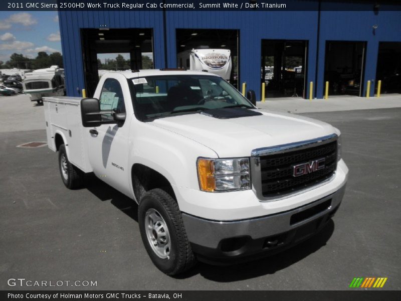 Summit White / Dark Titanium 2011 GMC Sierra 2500HD Work Truck Regular Cab Commercial