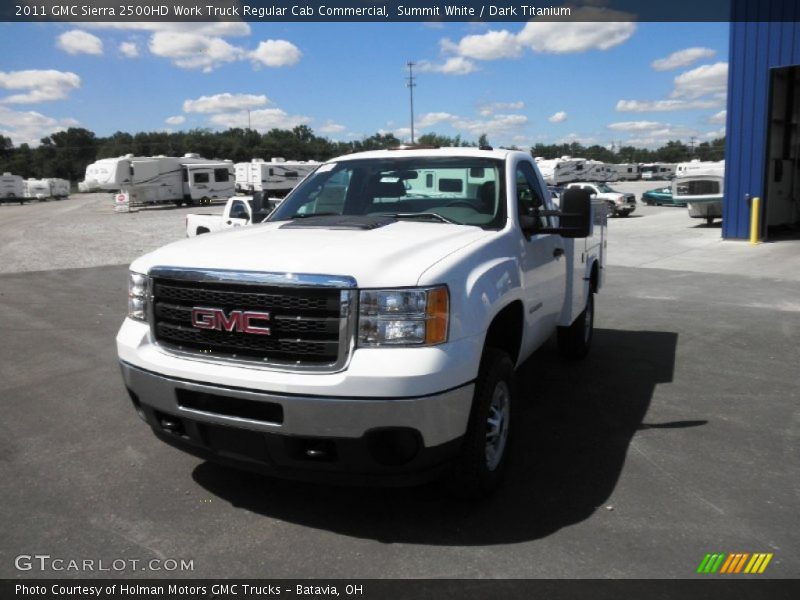 Summit White / Dark Titanium 2011 GMC Sierra 2500HD Work Truck Regular Cab Commercial