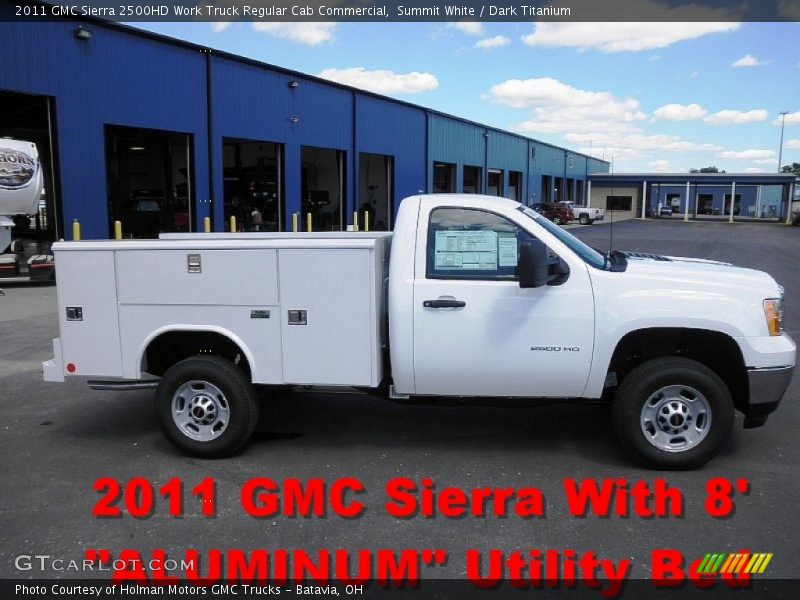 Summit White / Dark Titanium 2011 GMC Sierra 2500HD Work Truck Regular Cab Commercial