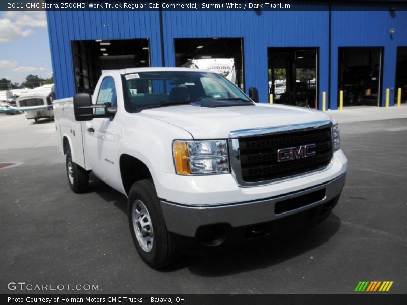 Summit White / Dark Titanium 2011 GMC Sierra 2500HD Work Truck Regular Cab Commercial