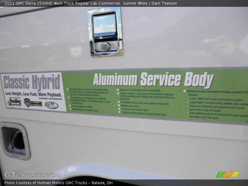 Summit White / Dark Titanium 2011 GMC Sierra 2500HD Work Truck Regular Cab Commercial