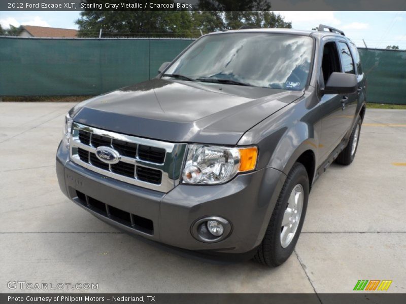 Sterling Gray Metallic / Charcoal Black 2012 Ford Escape XLT