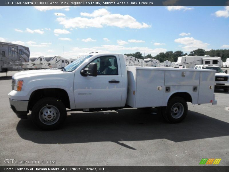 Summit White / Dark Titanium 2011 GMC Sierra 3500HD Work Truck Regular Cab Utility