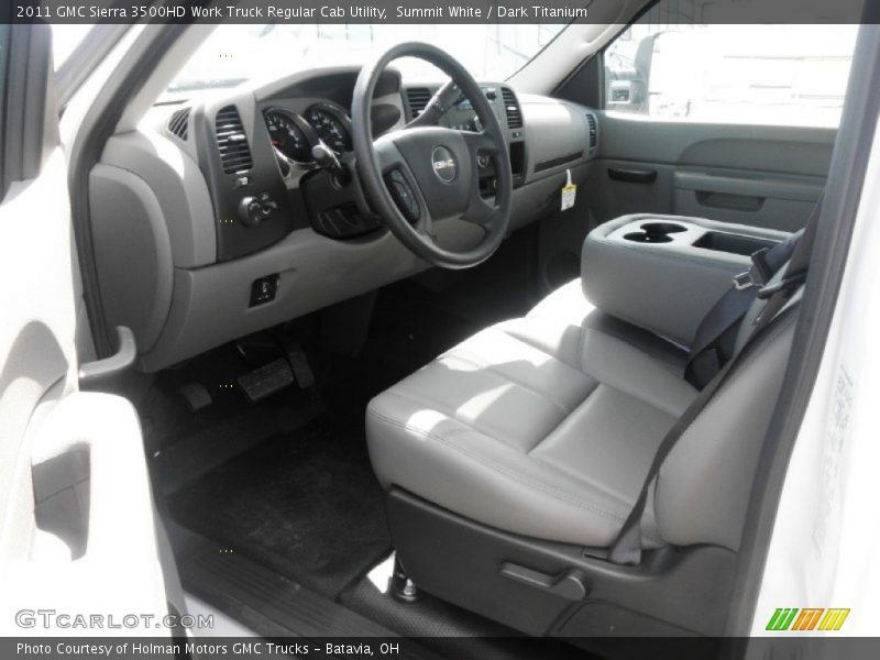 Summit White / Dark Titanium 2011 GMC Sierra 3500HD Work Truck Regular Cab Utility