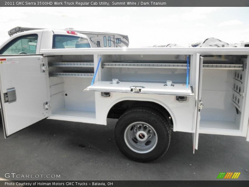 Summit White / Dark Titanium 2011 GMC Sierra 3500HD Work Truck Regular Cab Utility