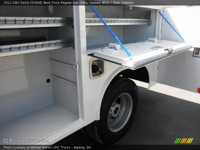 Summit White / Dark Titanium 2011 GMC Sierra 3500HD Work Truck Regular Cab Utility