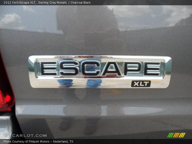 Sterling Gray Metallic / Charcoal Black 2012 Ford Escape XLT