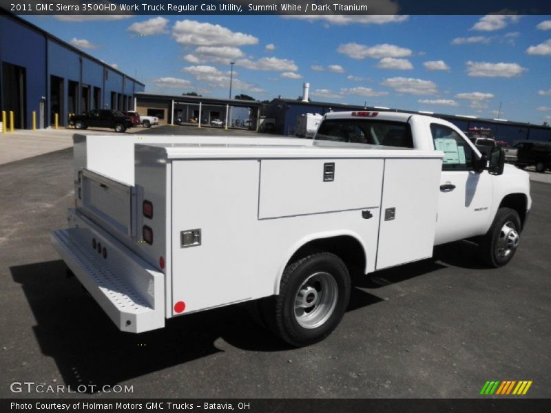  2011 Sierra 3500HD Work Truck Regular Cab Utility Summit White