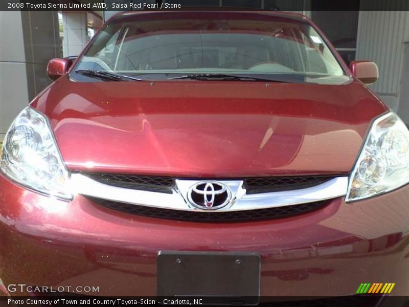 Salsa Red Pearl / Stone 2008 Toyota Sienna Limited AWD