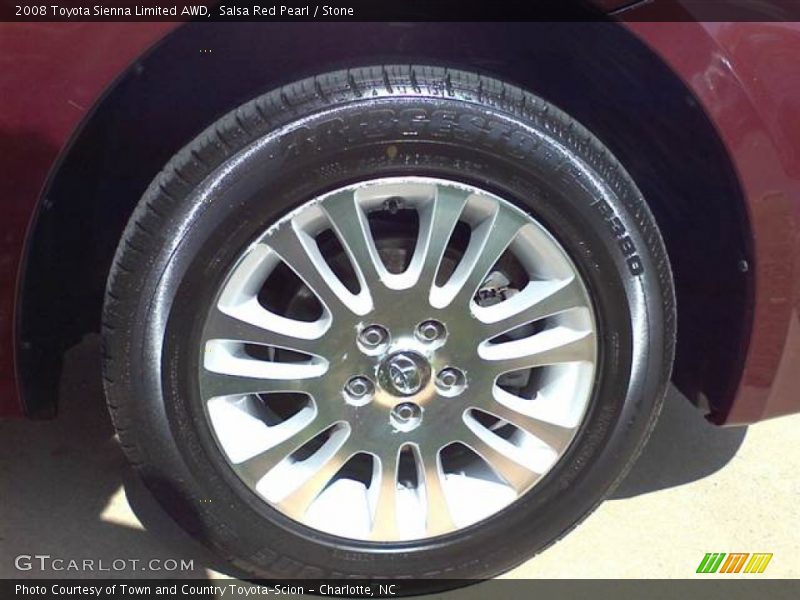 Salsa Red Pearl / Stone 2008 Toyota Sienna Limited AWD