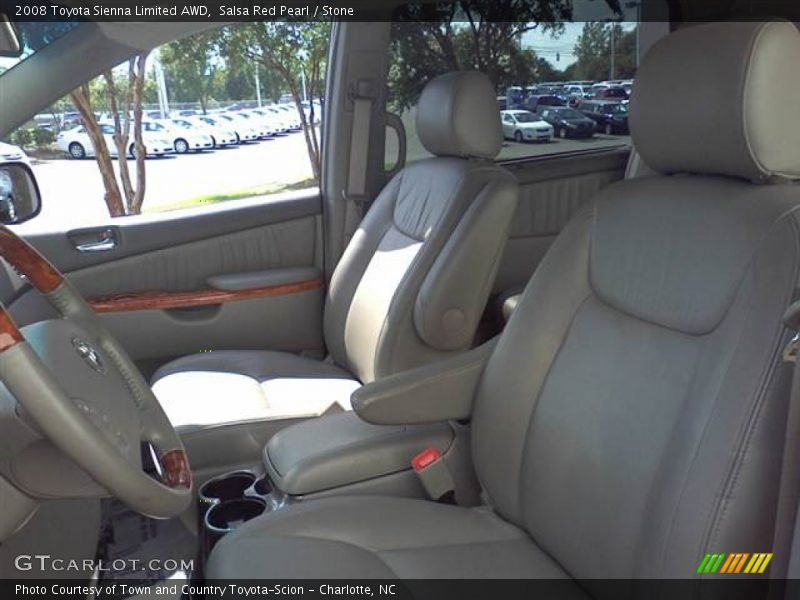 Salsa Red Pearl / Stone 2008 Toyota Sienna Limited AWD
