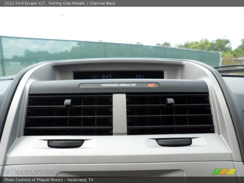 Sterling Gray Metallic / Charcoal Black 2012 Ford Escape XLT