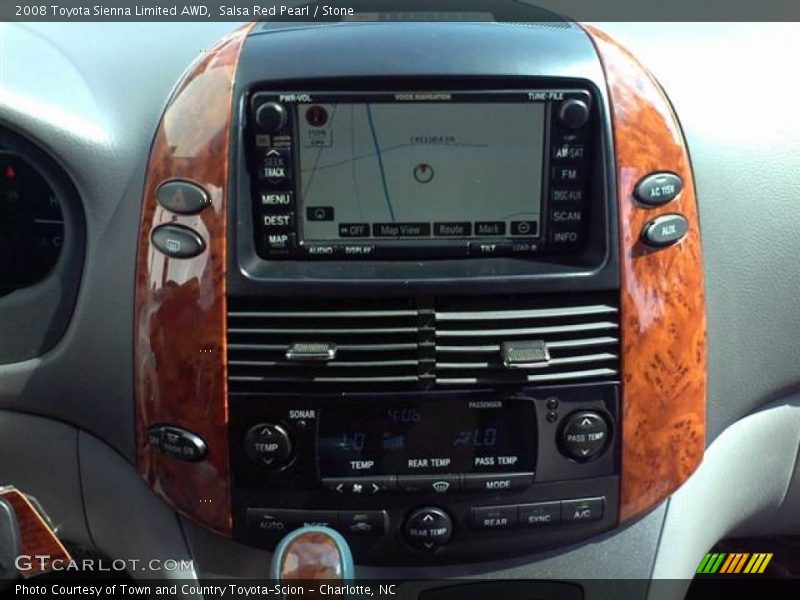 Salsa Red Pearl / Stone 2008 Toyota Sienna Limited AWD