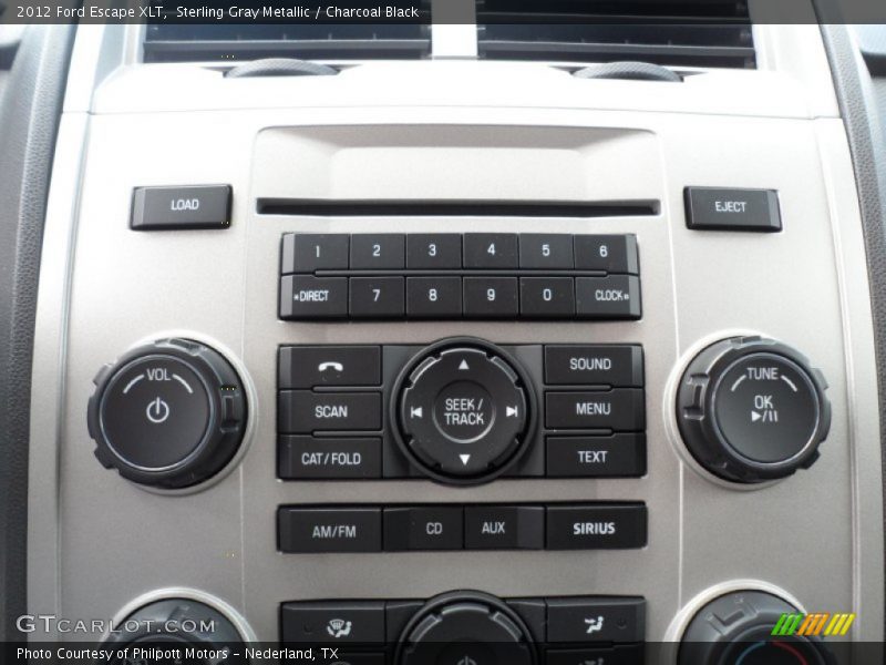 Sterling Gray Metallic / Charcoal Black 2012 Ford Escape XLT