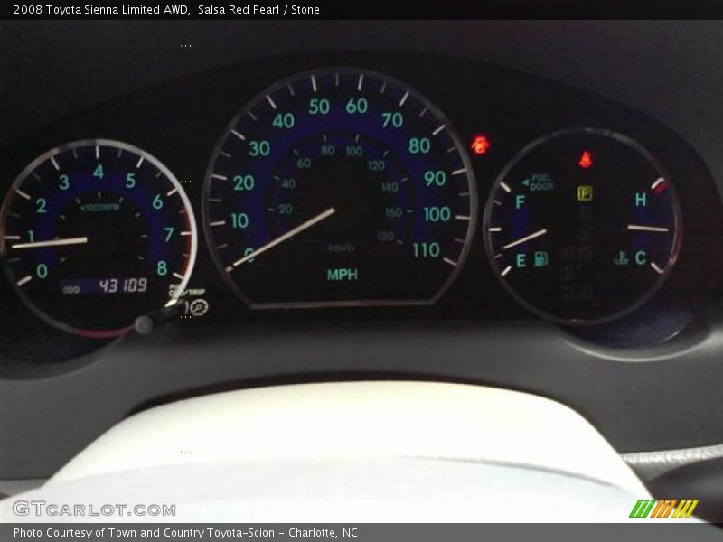 Salsa Red Pearl / Stone 2008 Toyota Sienna Limited AWD