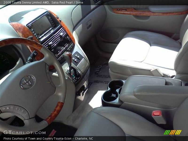 Salsa Red Pearl / Stone 2008 Toyota Sienna Limited AWD