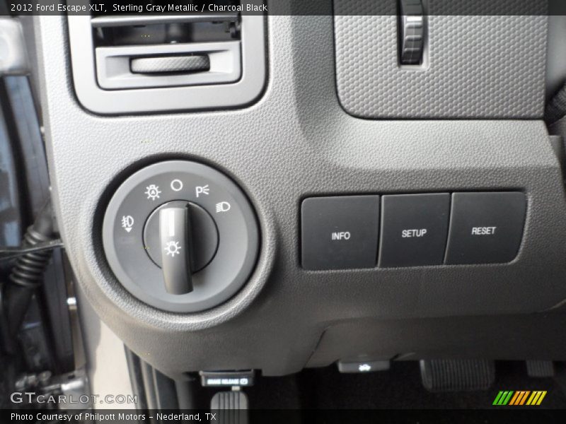 Sterling Gray Metallic / Charcoal Black 2012 Ford Escape XLT