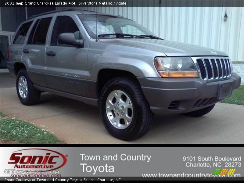 Silverstone Metallic / Agate 2001 Jeep Grand Cherokee Laredo 4x4