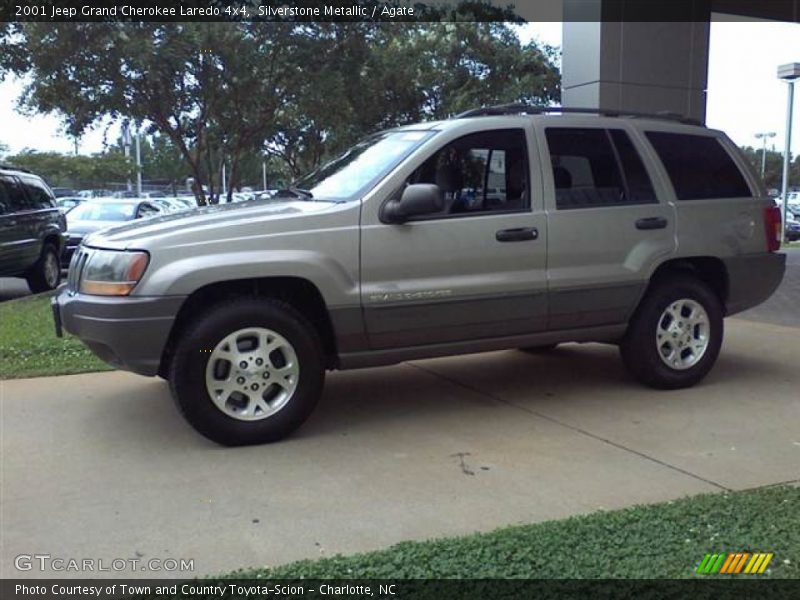 Silverstone Metallic / Agate 2001 Jeep Grand Cherokee Laredo 4x4