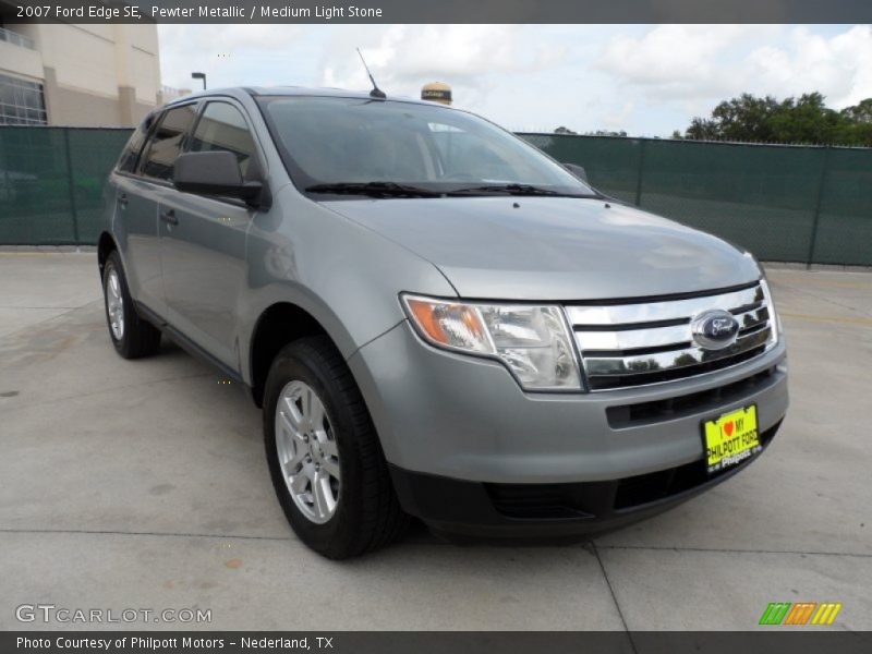 Pewter Metallic / Medium Light Stone 2007 Ford Edge SE