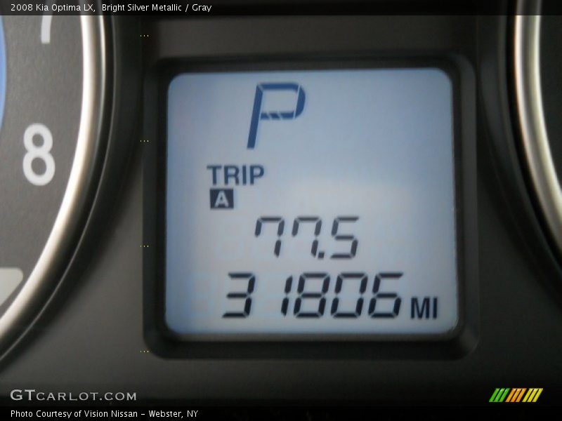 Bright Silver Metallic / Gray 2008 Kia Optima LX