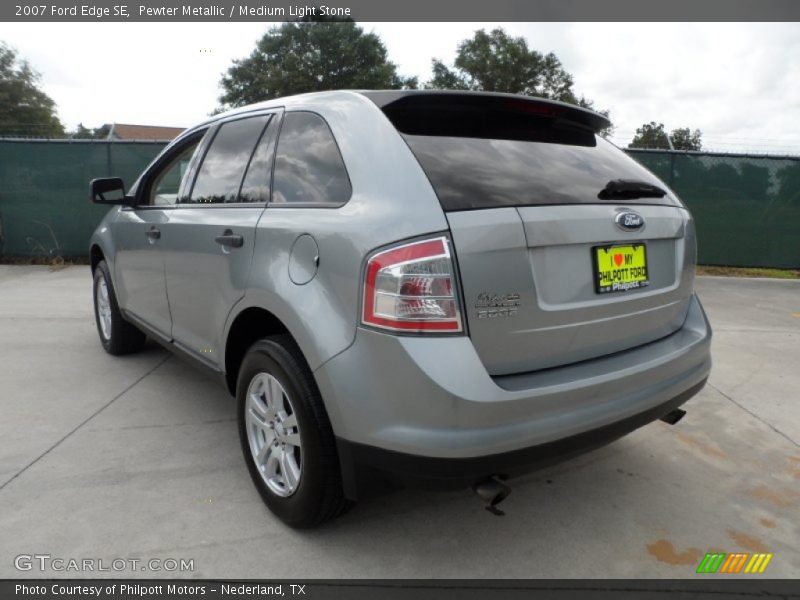 Pewter Metallic / Medium Light Stone 2007 Ford Edge SE