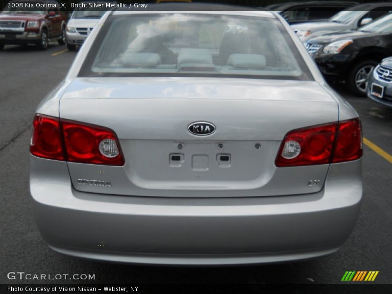 Bright Silver Metallic / Gray 2008 Kia Optima LX