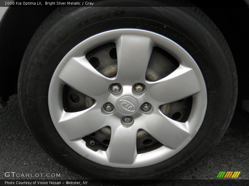 Bright Silver Metallic / Gray 2008 Kia Optima LX
