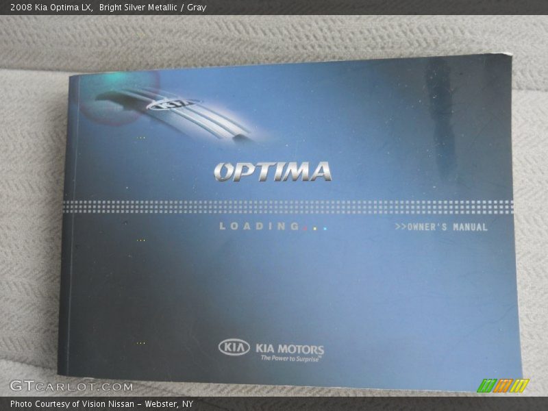 Bright Silver Metallic / Gray 2008 Kia Optima LX