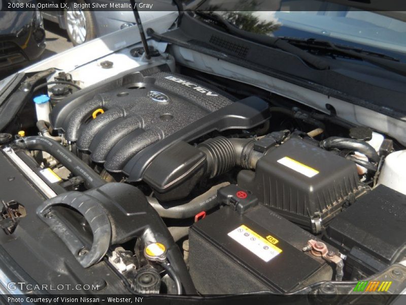 Bright Silver Metallic / Gray 2008 Kia Optima LX