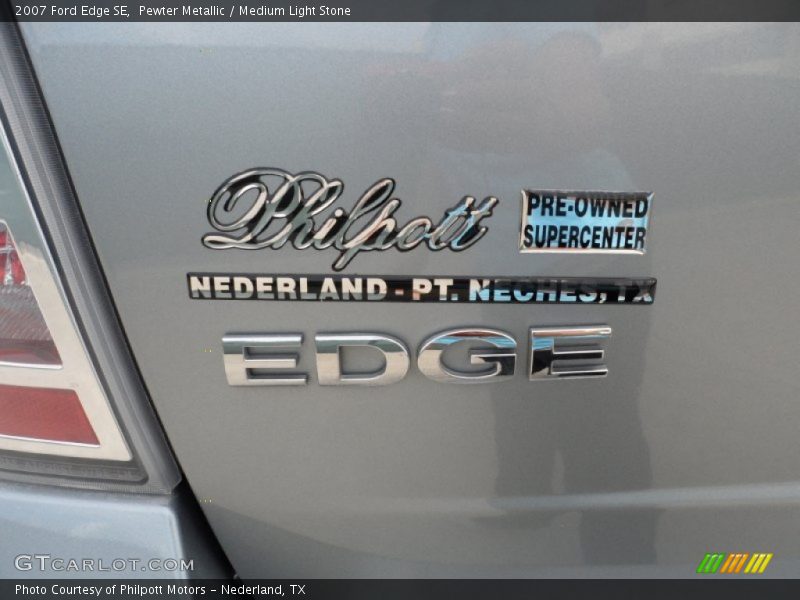 Pewter Metallic / Medium Light Stone 2007 Ford Edge SE