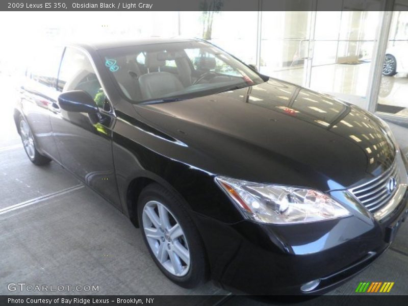 Obsidian Black / Light Gray 2009 Lexus ES 350