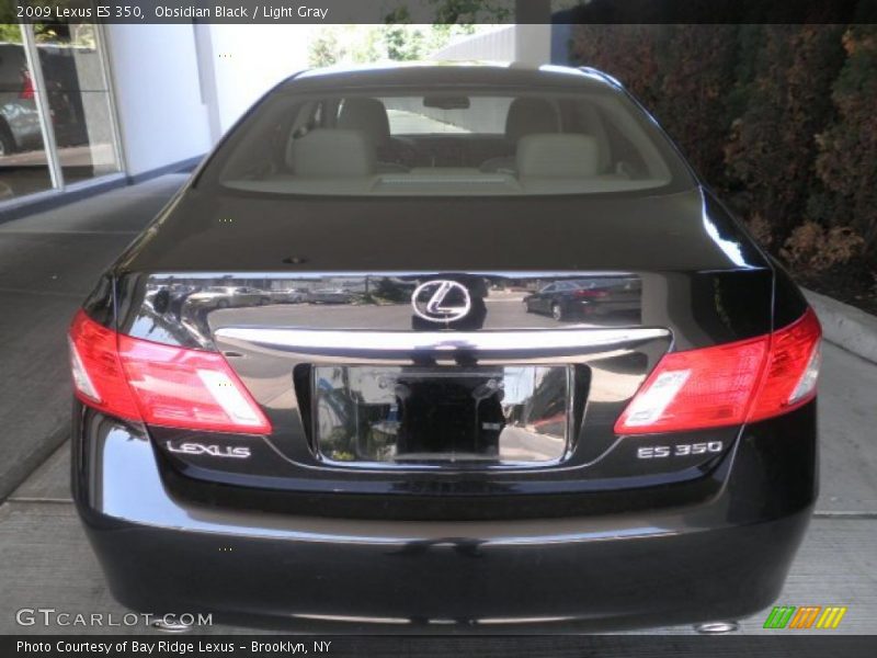 Obsidian Black / Light Gray 2009 Lexus ES 350