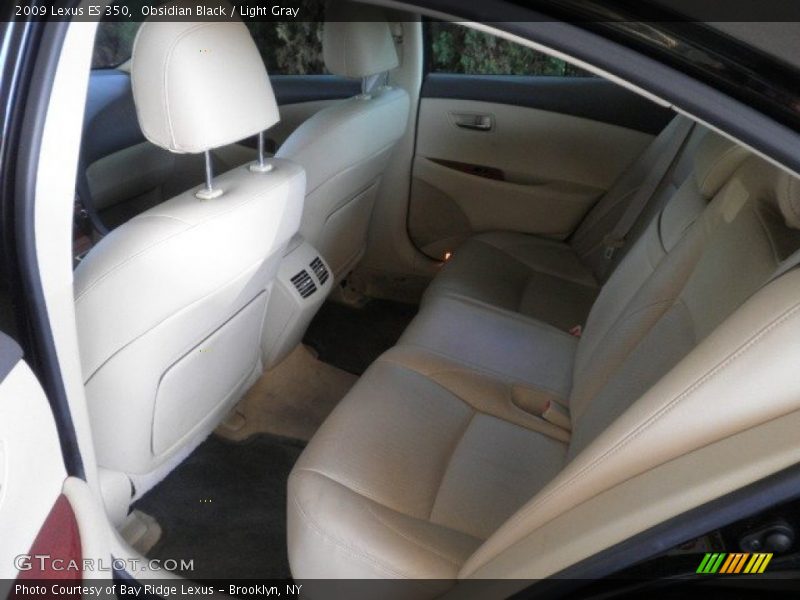 Obsidian Black / Light Gray 2009 Lexus ES 350
