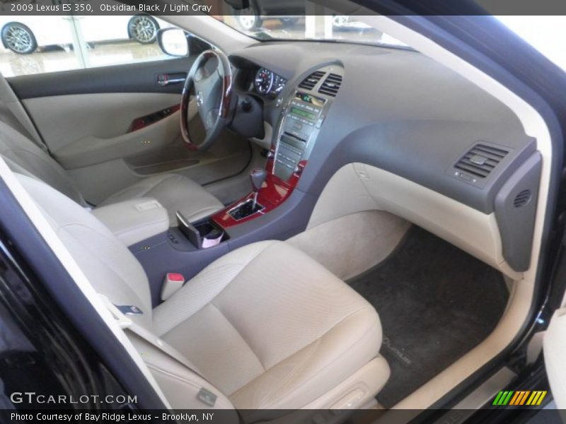 Obsidian Black / Light Gray 2009 Lexus ES 350