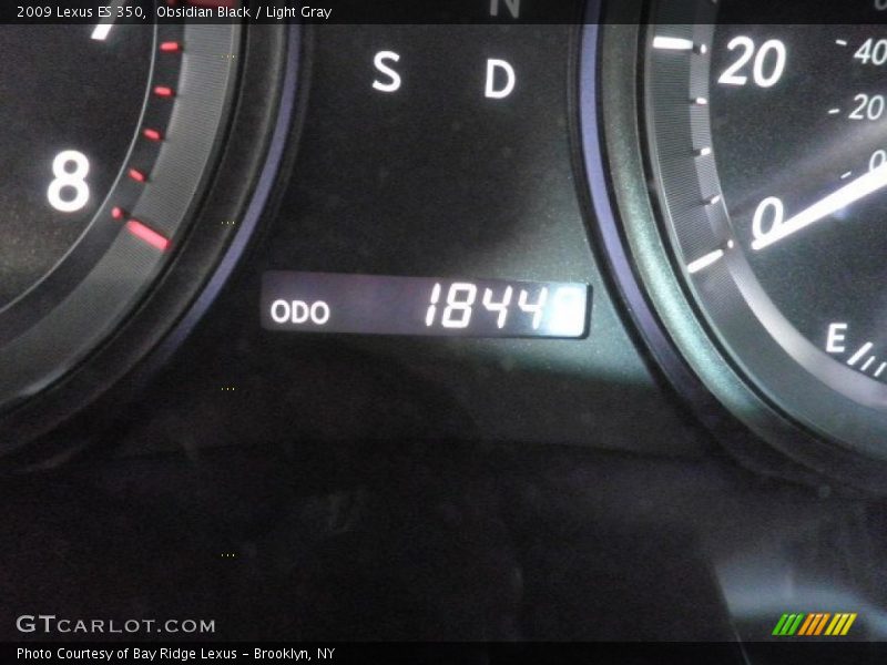 Obsidian Black / Light Gray 2009 Lexus ES 350