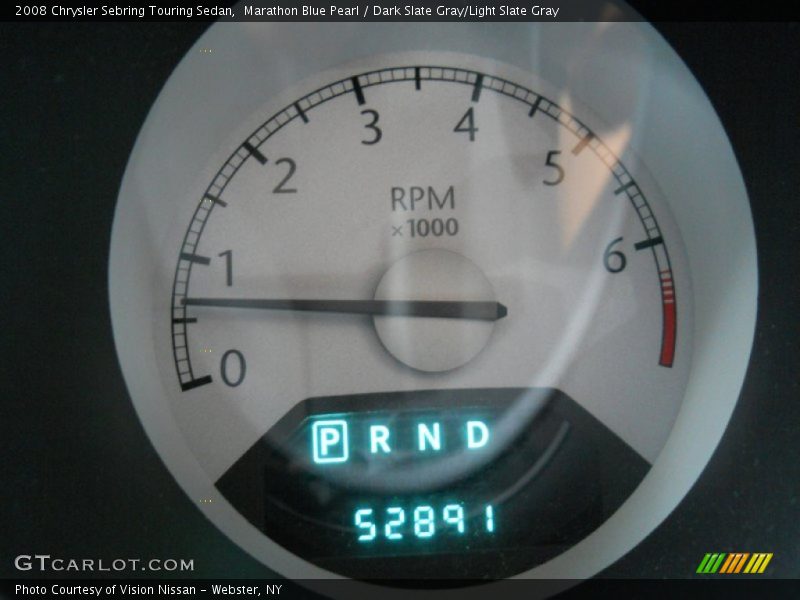 Marathon Blue Pearl / Dark Slate Gray/Light Slate Gray 2008 Chrysler Sebring Touring Sedan