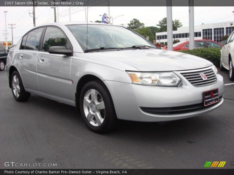 Silver Nickel / Gray 2007 Saturn ION 2 Sedan