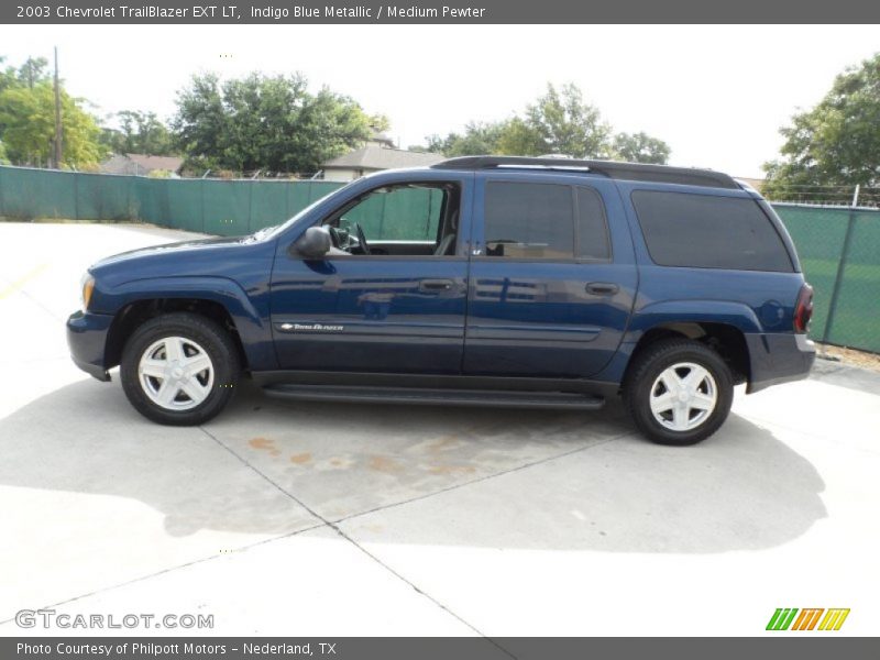 Indigo Blue Metallic / Medium Pewter 2003 Chevrolet TrailBlazer EXT LT