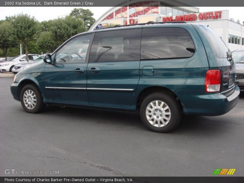 Dark Emerald Green / Gray 2002 Kia Sedona LX