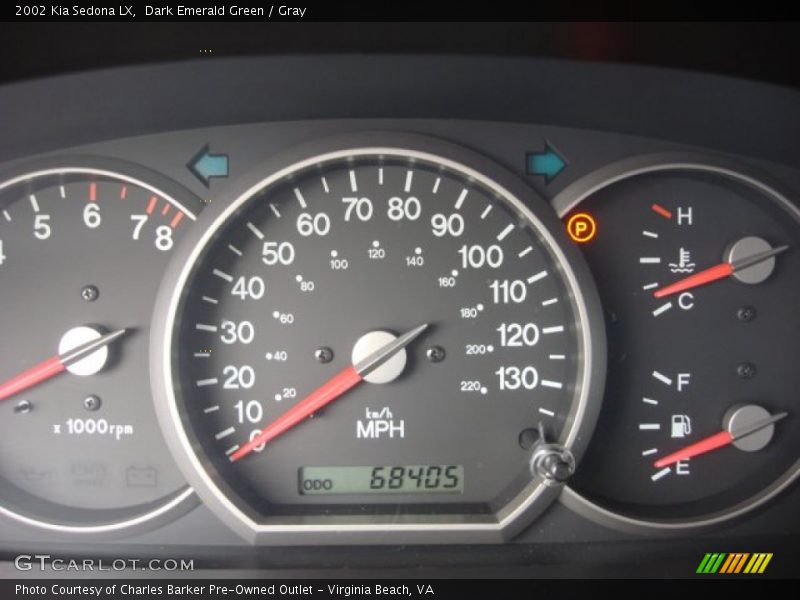 Dark Emerald Green / Gray 2002 Kia Sedona LX