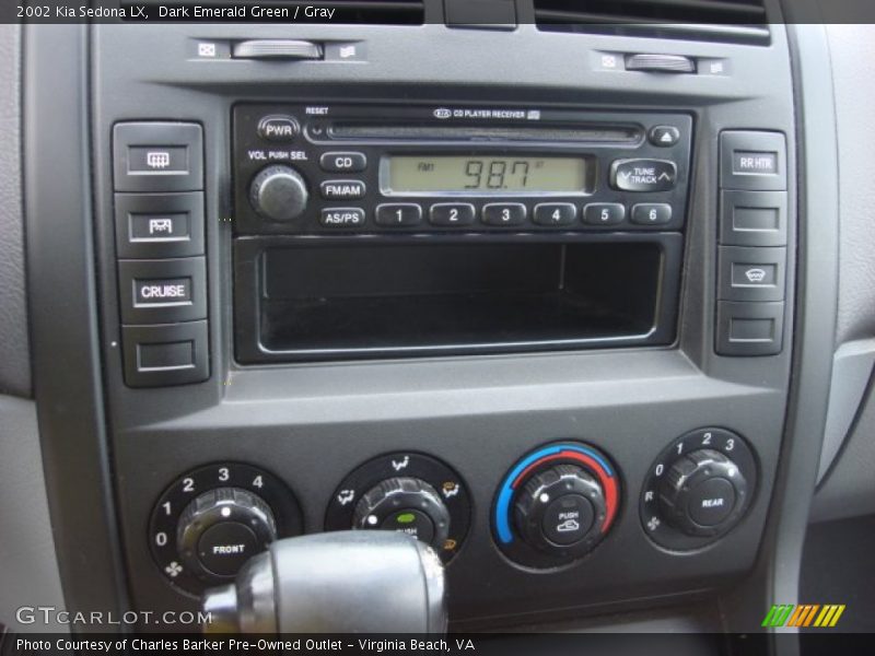 Dark Emerald Green / Gray 2002 Kia Sedona LX