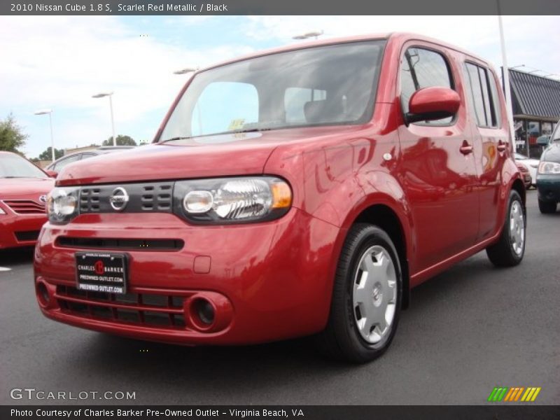 Scarlet Red Metallic / Black 2010 Nissan Cube 1.8 S