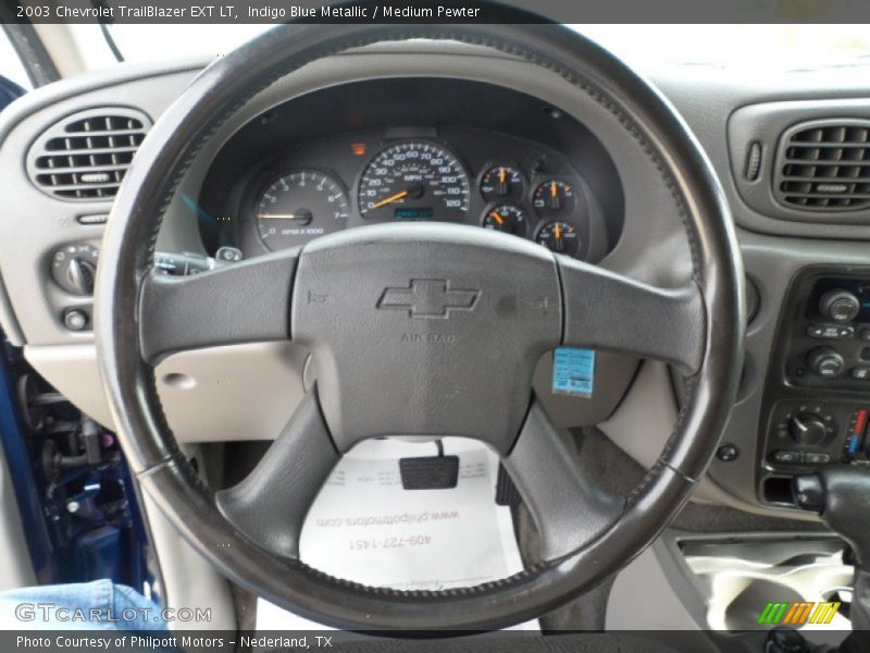 Indigo Blue Metallic / Medium Pewter 2003 Chevrolet TrailBlazer EXT LT