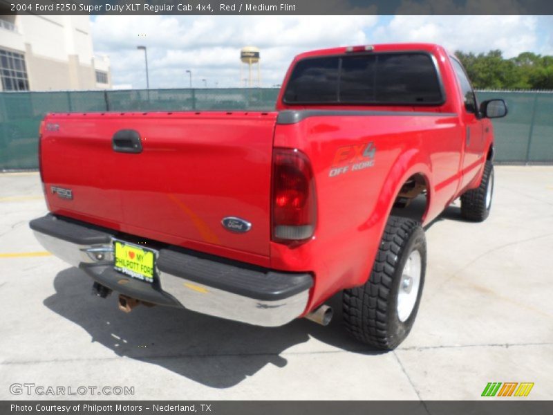 Red / Medium Flint 2004 Ford F250 Super Duty XLT Regular Cab 4x4