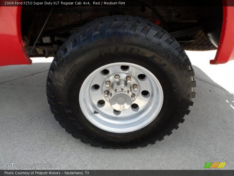 Red / Medium Flint 2004 Ford F250 Super Duty XLT Regular Cab 4x4
